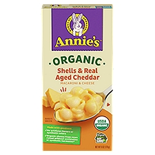 Annie's Organic Shells & Real Aged Cheddar Macaroni & Cheese, 6 oz