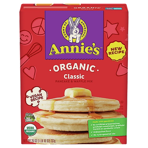 Annie's Organic Classic Pancake & Waffle Mix, 26 oz