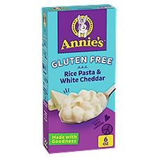 Annie's Gluten Free Rice Pasta & White Cheddar, 6 oz