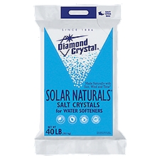 Diamond Crystal Solar Naturals Salt Crystals for Water Softeners, 40 lb