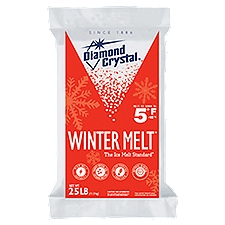 Diamond Crystal Winter Melt Ice Melting Crystals, 25 lb