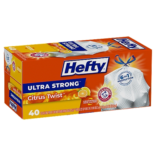 Ultra Strong 13 Gal. Citrus Twist Tall Kitchen Trash Bags (40-Count)