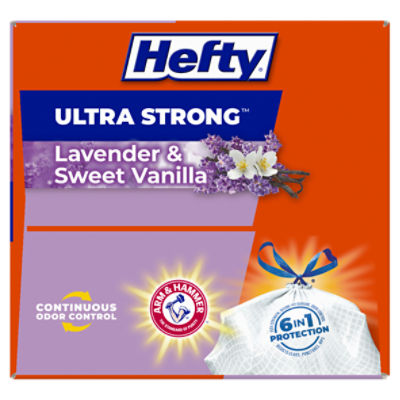 Hefty Ultra Strong Lavender & Sweet Vanilla Trash Bags