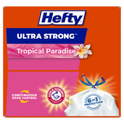 Ultra Strong Tropical Paradise Scent Trash Bags (Pack of 4), 4 packs -  Fry's Food Stores