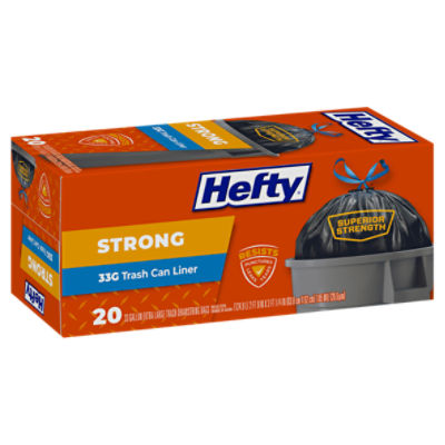 Save on Hefty Strong Trash Can Liner Bags Drawstring Extra Large