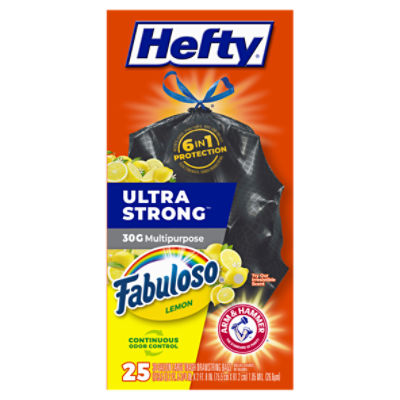 Hefty Ultra Strong 30 Gal. Black Trash Bag (25-Count)