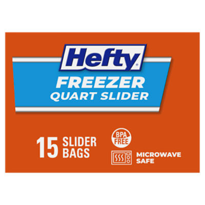 Hefty Basics Freezer 1-Quart Bags, 75-Count
