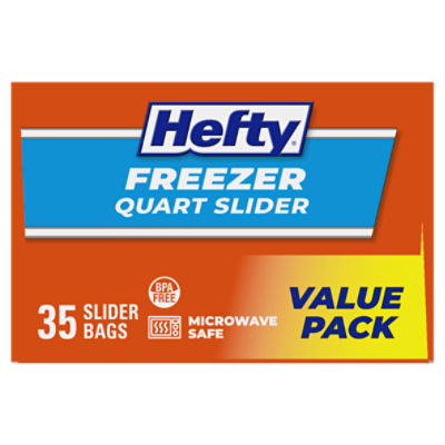Giant Eagle Slider Freezer Quart Size Bags, 35 Count at Select a