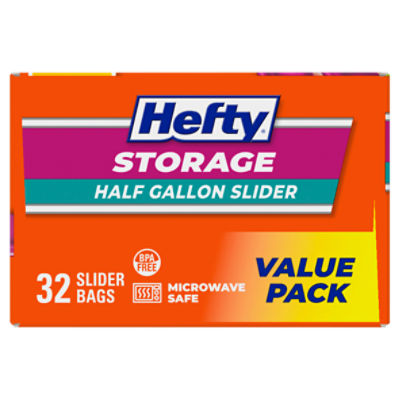 Hefty Storage Slider Bags - 32ct 32 ct