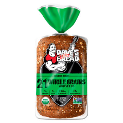 Dave's Killer Bread 21 Whole Grains and Seeds Organic Bread 27 oz. Loaf