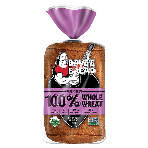 With a smooth texture and a touch of sweetness, 100% whole wheat is the perfect seedless bread for everything from sandwiches to French toast. All killer, no filler.

Made for Greatness®

⊘ No high fructose corn syrup
⊘ No artificial preservatives
⊘ No artificial ingredients
✓ Always power-packed with whole grains
✓ Always USDA organic
✓ Always Non-GMO
✓ Always made with killer taste and texture