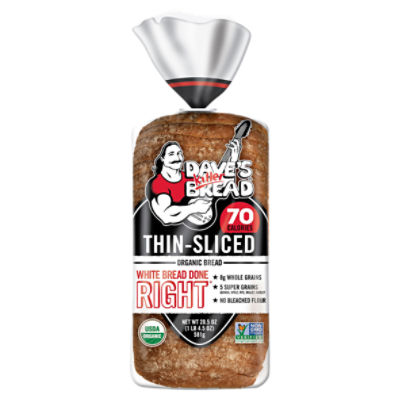 Dave's Killer Bread® White Bread Done Right® ThinSliced, Organic White Bread, 20.5 oz Loaf