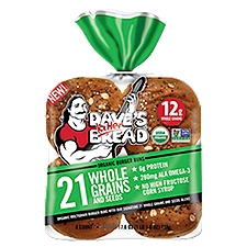 Dave's Killer Bread 21 Whole Grains and Seeds Organic Burger Buns, 8 count, 17.6 oz