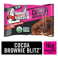 Dave's Killer Bread Cocoa Brownie Blitz Organic Snack Bars, 1.75 Individually Wrapped Snack Bar