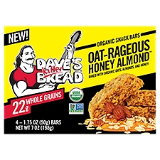 Dave's Killer Bread Oat-Rageous Honey Almond Organic Snack Bars, 4 Cnt