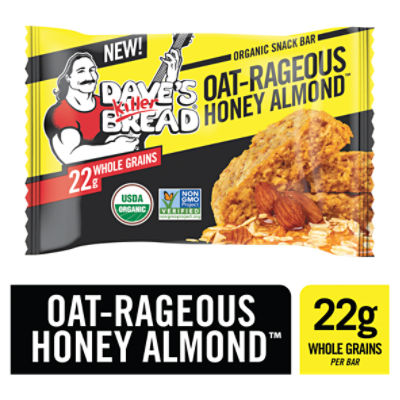 Dave's Killer Bread Oat-Rageous Honey Almond Organic Snack Bar, 1.75 oz