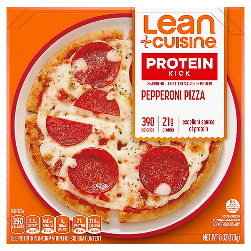 Lean Cuisine Protein Kick Pepperoni Frozen Pizza 6oz