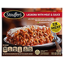 Stouffer's Classics with Meat & Sauce, Lasagna, 10.5 Ounce