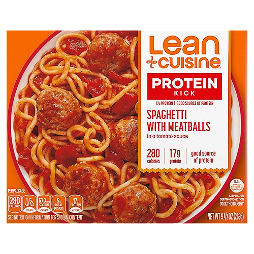 Lean Cuisine Favorites Spaghetti with Meatballs in a Hearty Tomato Sauce, 9 1/2 oz