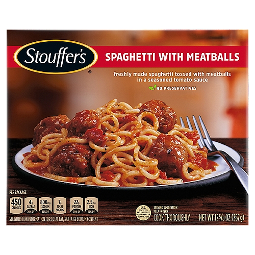 Stouffer's Spaghetti with Meatballs, 12 5/8 oz - Fairway