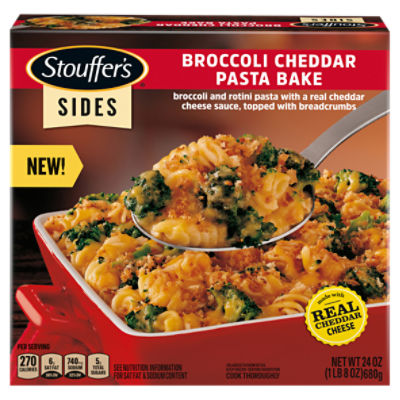 Stouffer's Sides Broccoli Cheddar Pasta Bake, 24 oz