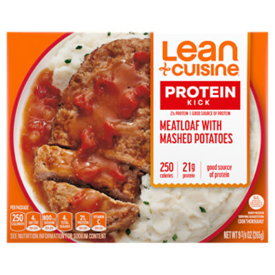 Lean Cuisine Protein Kick Meatloaf with Mashed Potatoes, 9 3/8 oz