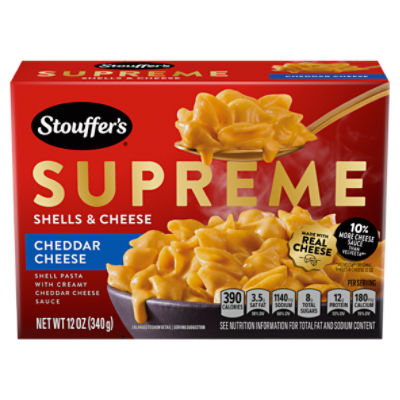 Stouffer's Supreme Cheddar Cheese Shells & Cheese, 12 oz