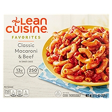 Lean Cuisine Favorites Classic Macaroni & Beef in Tomato Sauce, 9 1/2 oz