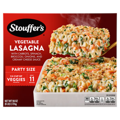 Stouffer's Classics Vegetable Lasagna Party Size, 96 oz, 96 Ounce