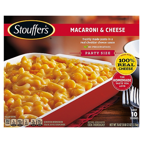 Stouffer's Macaroni & Cheese Party Size, 76 oz