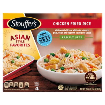 Stouffer's Asian Style Favorite Chicken Fried Rice Family Size, 30 oz ...