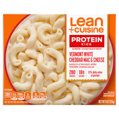 Lean Cuisine Protein Kick Vermont White Cheddar Mac & Cheese, 8 oz, 8 Ounce