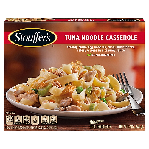 Stouffer's Tuna Noodle Casserole Frozen Entrée 12 oz