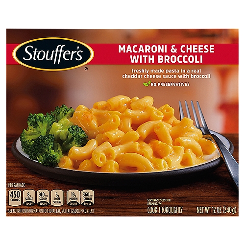 Stouffer's Classics Macaroni & Cheese with Broccoli, 12 oz