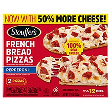 Stouffer's Pepperoni French Bread Pizzas, 2 count, 11 3/4 oz, 11.75 Ounce