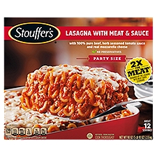 Stouffer's Classics with Meat & Sauce, Lasagna, 90 Ounce