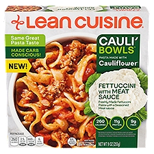 Lean Cuisine Cauli' Bowls Fettuccini with Meat Sauce, Pasta, 9 Ounce