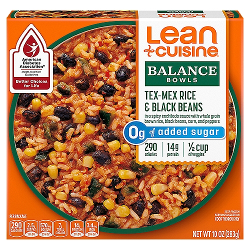 Lean Cuisine Balance Bowls Tex-Mex Rice & Black Beans, 10 oz