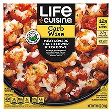 Life Cuisine Carb Wise Meat Lovers Cauliflower Pizza Bowl, 11 oz