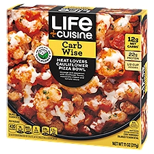 Life Cuisine Meatlovers Cauliflower Pizza, Lifestyle Bowl, 11 Ounce
