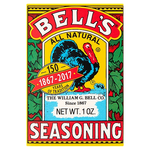 All natural. Salt free. Since 1867. Add a bit of Bell's Seasoning to tuna, ham, chicken and egg salad sandwich fillings.