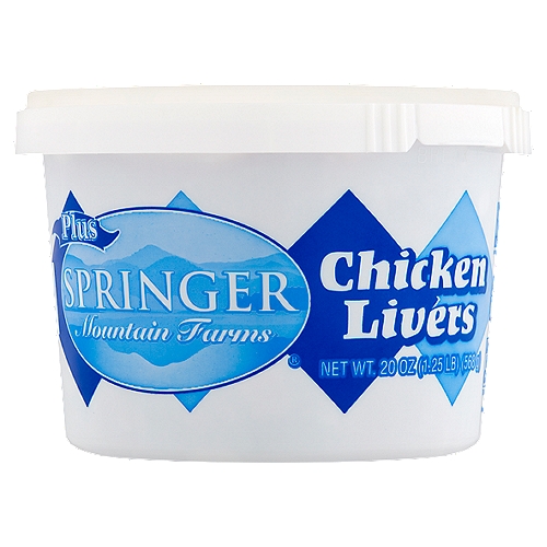 Springer Mountain Farms Plus Chicken Livers, 20 oz