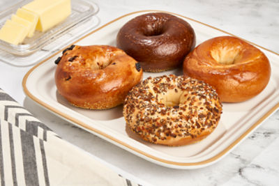 Store Baked Bagels Assorted Varieties Single - Specify Flavor in Cart Notes, 1 ct, 3 oz