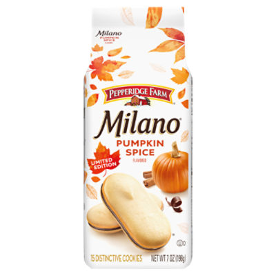 Pepperidge Farm Milano Pumpkin Spice Flavored Distinctive Cookies Limited Edition, 15 count, 7 oz