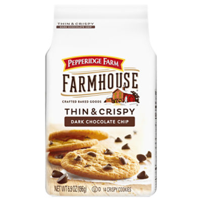 Pepperidge Farm Farmhouse Thin & Crispy Dark Chocolate Chip Cookies, 14
