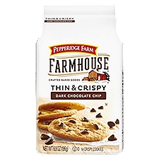 Pepperidge Farm Farmhouse Thin & Crispy Dark Chocolate Chip Cookies, 14 count, 6.9 oz