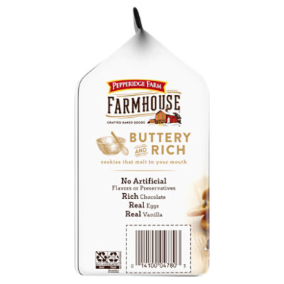 Pepperidge Farm Farmhouse® Thin & Crispy Dark Chocolate Chip Cookies, 6.9  oz. Bag, Cookies