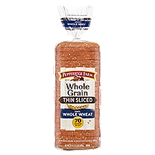 Pepperidge Farm Bread, Whole Grain Thin Sliced 100% Whole Wheat, 22 Ounce
