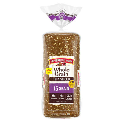 Pepperidge Farm Whole Grain Thin Sliced 15 Grain Bread, 22 oz. Loaf