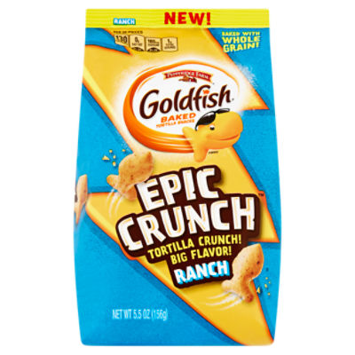 Pepperidge Farm Goldfish Epic Crunch Ranch Baked Tortilla Snacks, 5.5 oz